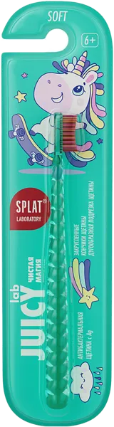 Изображение Зубная щетка детская с 6 лет Сплат джуси лаб магия единорога прозрачн Сплат Косметика п/у, 1 шт