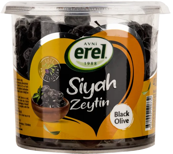 Изображение Оливки с косточкой Авни Эрель черные Авни Эрель п/у, 400 г