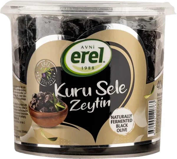 Изображение Оливки с косточкой Авни Эрель вяленые черные Авни Эрель п/у, 400 г