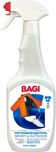 Изображение Пятновыводитель для белья Баги спортивная одежда спрей Баги ЛТД п/у, 400 мл