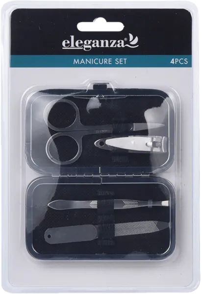 Изображение Набор для маникюра Элеганза 4 предмета в чехле Купман Интернэшнл м/у, 1 шт