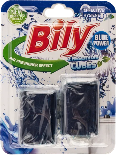 Изображение Кубики для унитаза 100г Билы синяя вода Баран Пластик к/у, 2 шт