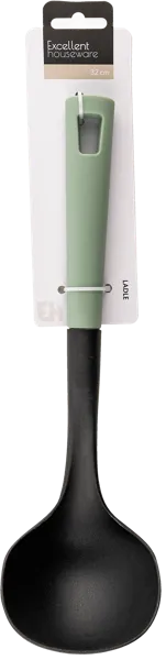 Изображение Половник 34см для кухни Купман черный пластик Купман Интернэшнл к/у, 1 шт