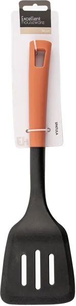 Изображение Лопатка 34см для кухни Купман черная пластик перфориров Купман Интернэшнл к/у, 1 шт