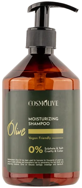 Изображение Шампунь для всех типов волос Космолив олива увлажняющий Космолив Козметик п/у, 500 мл