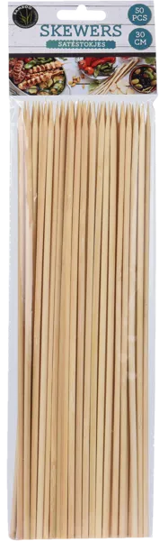 Изображение Шпажки 30см для барбекю Купман бамбук Купман Интернэшнл м/у, 50 шт