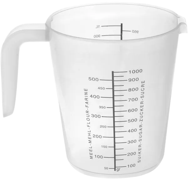 Изображение Стакан 1л мерный Купман пластик с цветной разметк Купман Интернэшнл , 1 шт