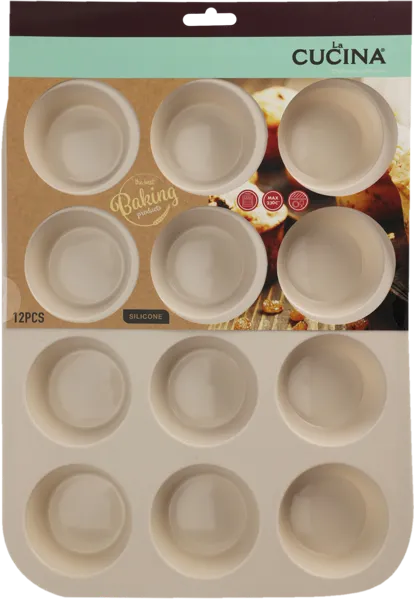 Изображение Форма 33*25см для кексов Купман цветная силикон Купман Интернэшнл , 1 шт