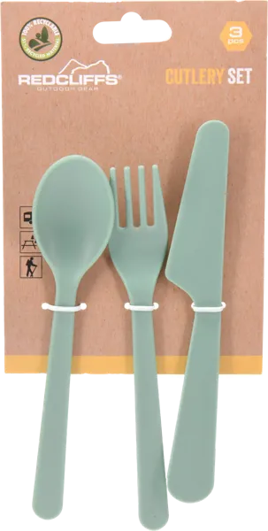 Изображение Набор пластик Купман вилка ложка нож цветной Купман Интернэшнл , 1 шт