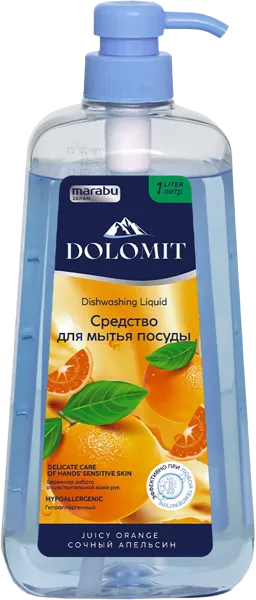 Изображение Средство для мытья посуды Марабу сочный апельсин Лисун Интернэшнл п/у, 1 л
