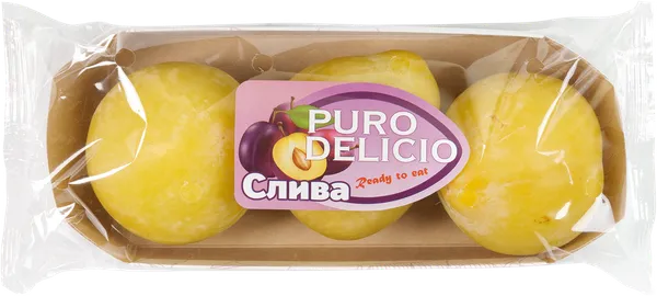 Изображение Фрукт Пуро делисио слива желтая  к/у, 3 шт