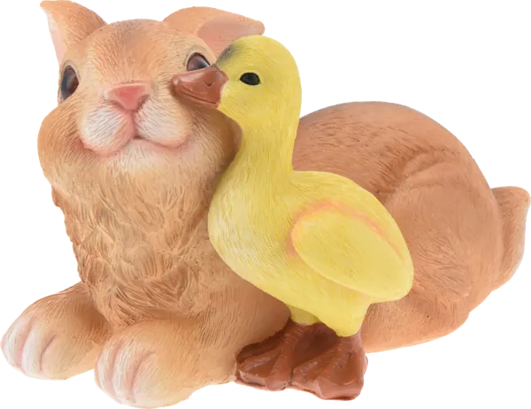 Изображение Фигурка 15*11см Купман кролик с цыпленком Купман Интернэшнл , 1 шт