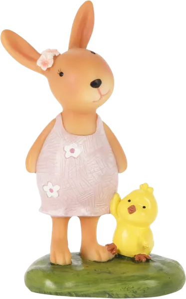 Изображение Фигурка 10*11см пасхальная Купман кролик с другом на траве Купман Интернэшнл , 1 шт