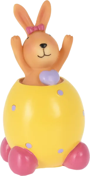 Изображение Фигурка 6*12см пасхальная Купман кролик в яйце ассорти Купман Интернэшнл , 1 шт