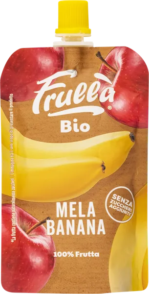 Изображение Пюре фруктовое Фрулла Био яблоко банан Натура Нуова м/у, 100 г