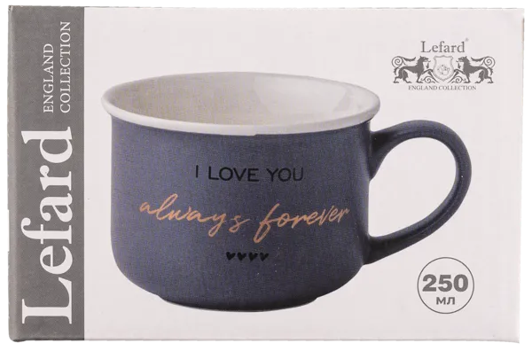 Изображение Кружка 250мл голубая Лефард ай лав ю Лефард , 1 шт