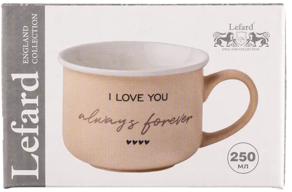 Изображение Кружка 250мл розовая Лефард ай лав ю Лефард , 1 шт