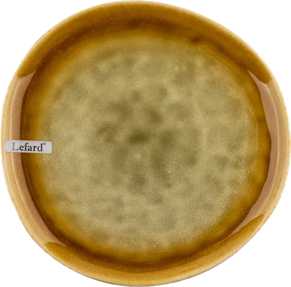 Изображение Тарелка 24см Лефард зелено-коричневая Лефард , 1 шт