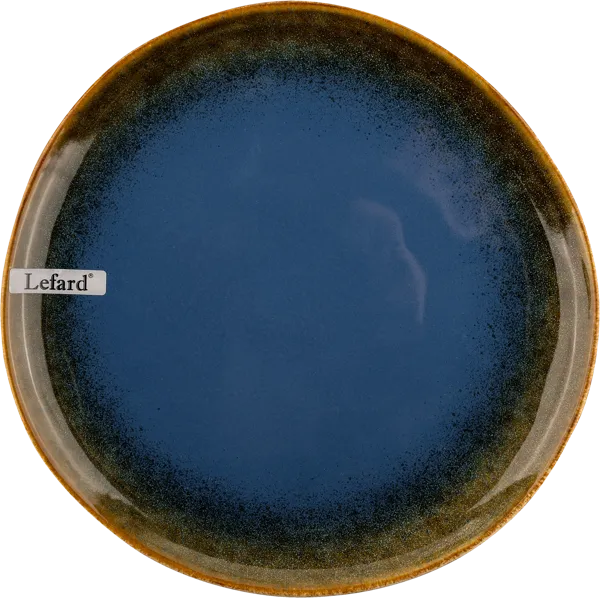 Изображение Тарелка 24см Лефард сине-коричневая Лефард , 1 шт