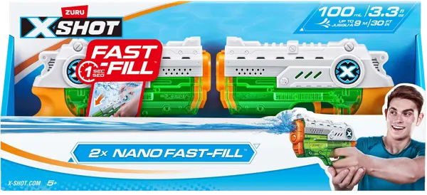 Изображение Водное оружие Икс шот бластер фаст-филл нано Зуру к/у, 2 шт