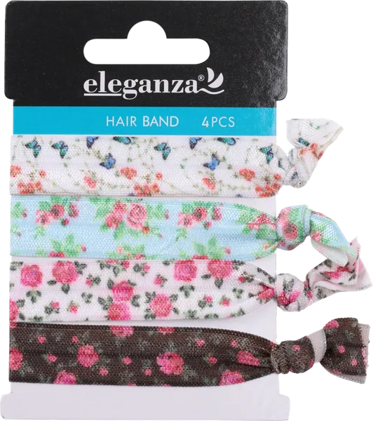 Изображение Резинка для волос Купман плоская цветы Купман Интернэшнл м/у, 4 шт