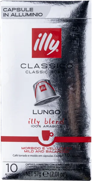 Изображение Кофе в капсулах 10шт Илли лунго Илликаффе кор, 57 г