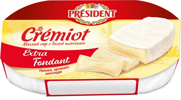 Изображение Сыр 60% с белой плесенью Президент Ле Кремиот Экстра Фондан Ефремовский МСК м/у, 200 г