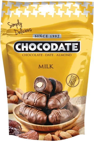 Изображение Конфеты в молочном шоколаде Чокодэйт финики с миндалем Нотис Глобал Трейдинг м/у, 100 г