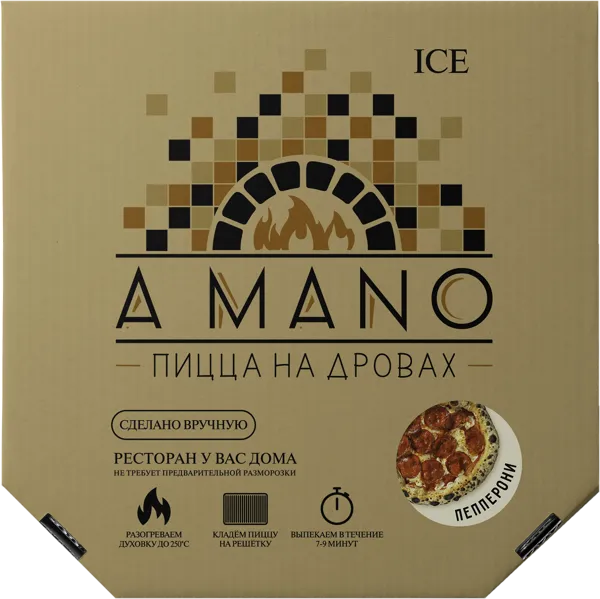 Изображение Пицца замороженная А Мано пепперони Устян А.С. в/у, 450 г