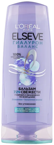 Изображение Бальзам для жирных волос Эльсев гиалурон баланс питание Лореаль п/у, 400 мл