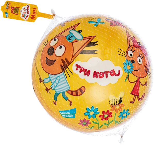 Изображение Мяч 23 см Три кота летнее настроение Волшебный остров , 1 шт