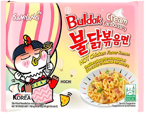 Изображение Лапша быстрого приготовления Самянг острая курица крем-карбон Самянг Фудс м/у, 140 г