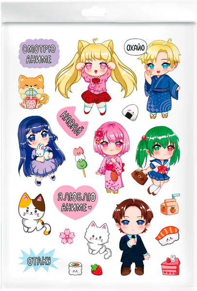 Изображение Стикеры 15*21см для фанатов Феникс+ аниме Феникс+ , 1 шт