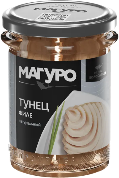 Изображение Тунец в собственном соку Магуро филе Дальпромрыба с/б, 200 г