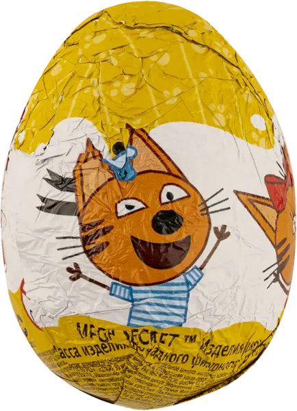 Изображение Шоколад яйцо с игрушкой Три кота Сладкая сказка м/у, 20 г