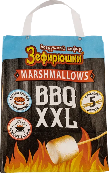 Изображение Зефир маршмеллоу Зефирюшки BBQ XXL Сладкая сказка м/у, 200 г
