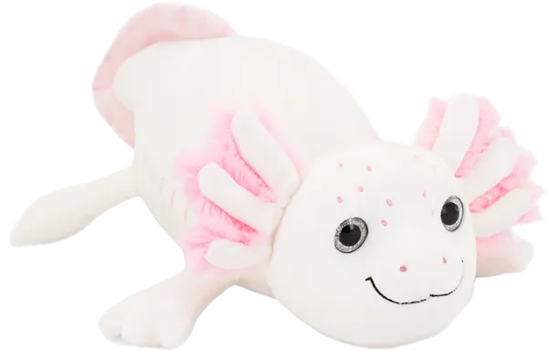 Изображение Мягкая игрушка 40 см Оушен аксолотль белый Оранж Тойс , 1 шт