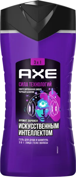 Изображение Гель для душа мужской 3в1 Акс сила технологий Юнилевер п/у, 250 мл