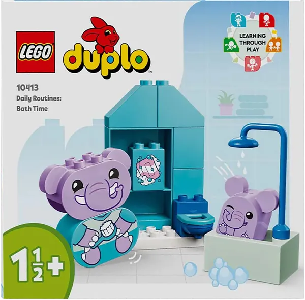 Изображение Конструктор с 1,5 лет 10413 Лего дупло время принятия ванны Лего к/у, 1 шт