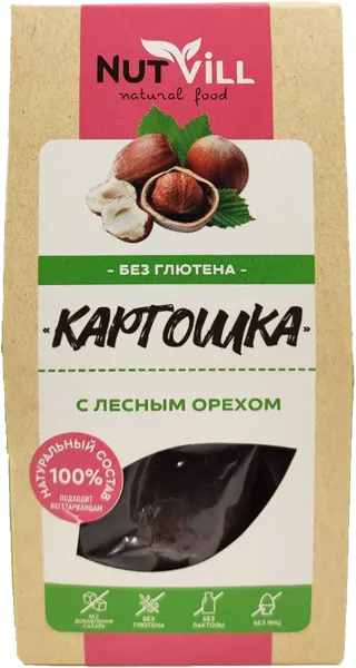 Изображение Печенье без сахара Натвилл картошка с орехом Перкина Е.А. ИП кор, 96 г