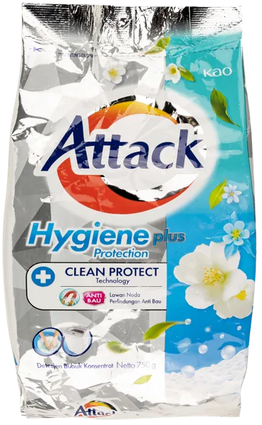 Изображение Стиральный порошок запаска Аттак универсальный КАО м/у, 750 г