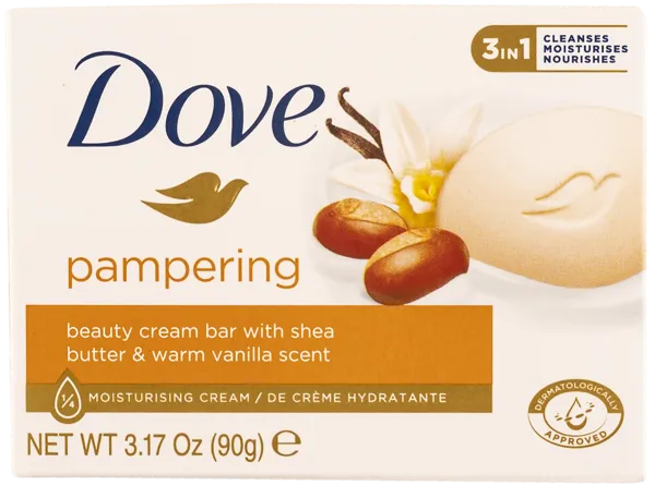 Изображение Мыло-крем туалетное Дав ваниль и масло ши Юнилевер к/у, 90 г