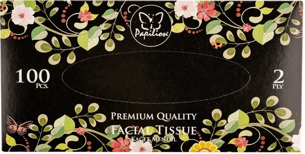 Изображение Салфетки 2х сл Папильон косметические Ар Кагит к/у, 100 шт