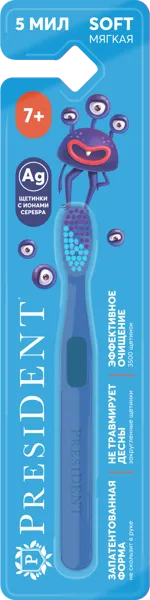 Изображение Зубная щетка детская с 7 лет Президент беби мягкая Технопро ООО к/у, 1 шт
