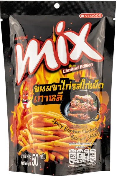 Изображение Снеки из пшеницы ВФудс Микс куриные ножки острые Вариэти Фудс м/у, 50 г