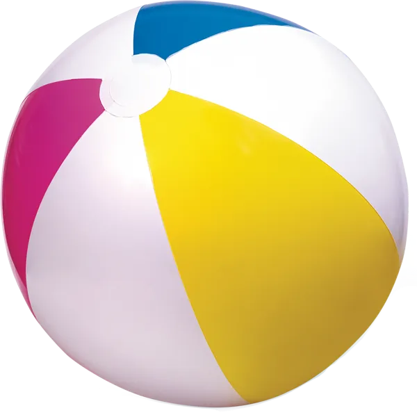 Изображение Мяч 61см пляжный от 3 лет Интекс цветные дольки Интекс к/у, 1 шт