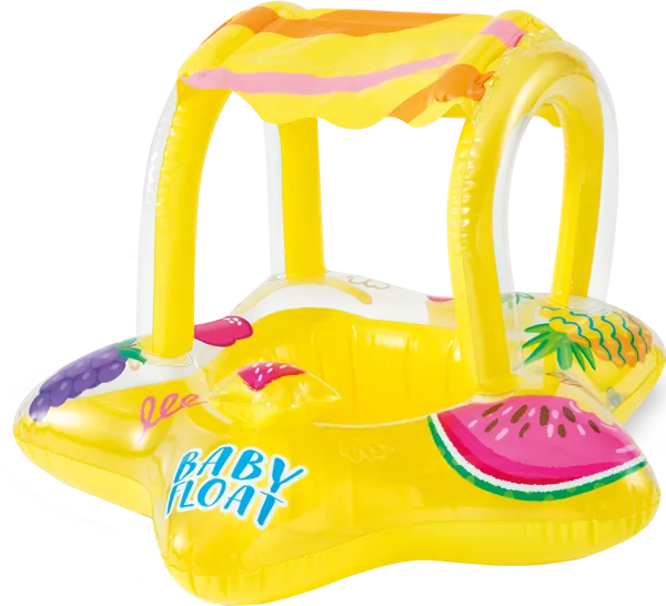 Изображение Круг 81*79см для плавания Интекс звезда с навесом детский Интекс к/у, 1 шт