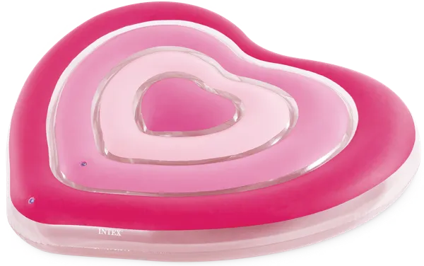 Изображение Плот 168*142см для плавания Интекс сердце розовый Интекс к/у, 1 шт