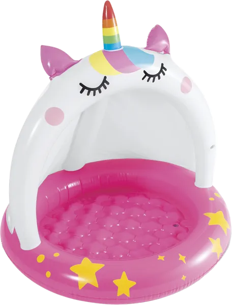 Изображение Бассейн 102*102см надувной Интекс единорог с навесом Интекс к/у, 1 шт