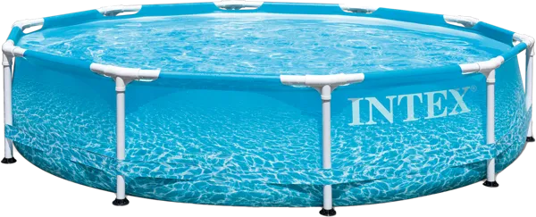 Изображение Бассейн 305*76см каркасный Интекс бичсайд метал фрейм голуб Интекс к/у, 1 шт